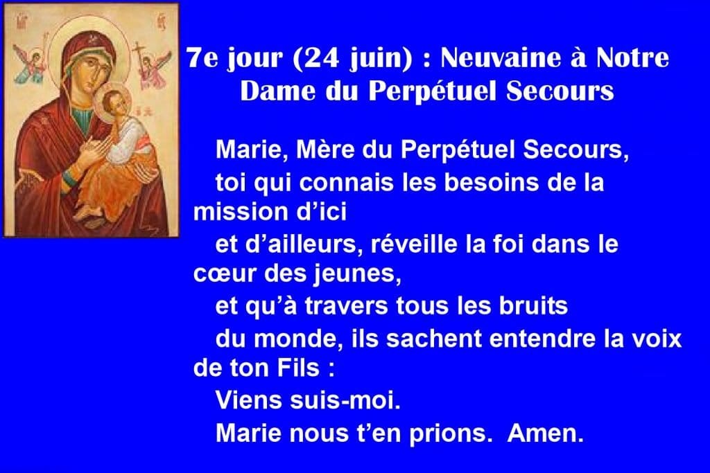 Neuvaine à Notre Dame Du Perpétuel Secours Pdf