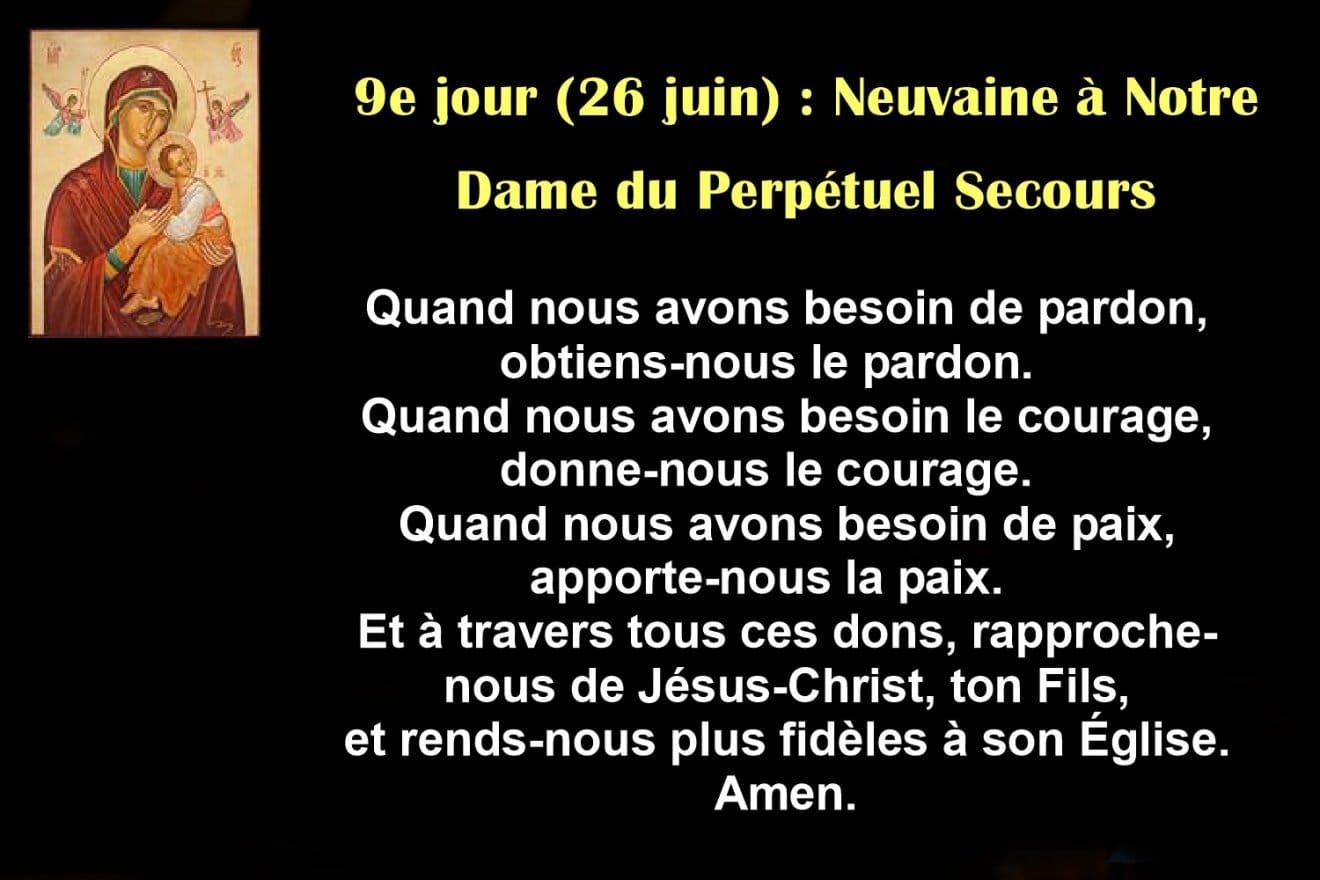 Priere A Notre Dame Du Perpetuel Secour